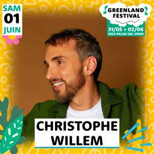 Christophe Willem au Greenland Festival, le 01/06/2023 à Palau-del-Vidre